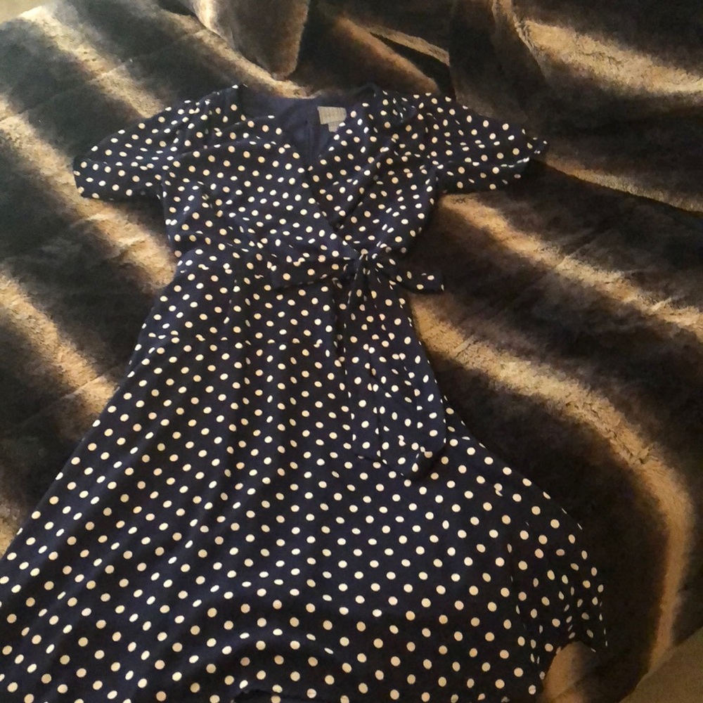 Vintage inspired polka dot dress